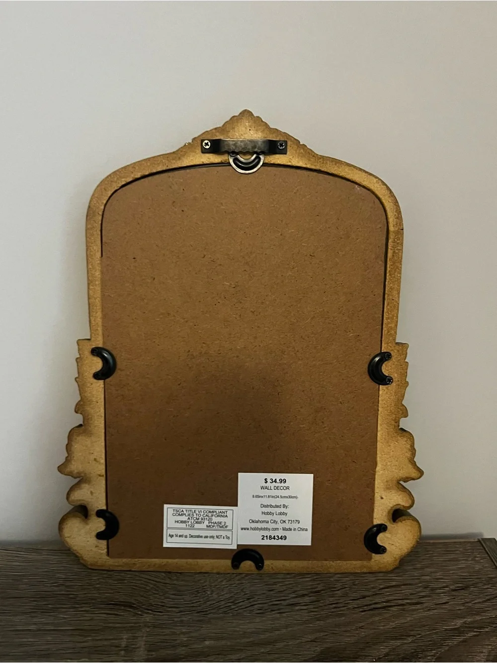 Gold Ornate Wall Mirror - Decorative Home Wall Decor